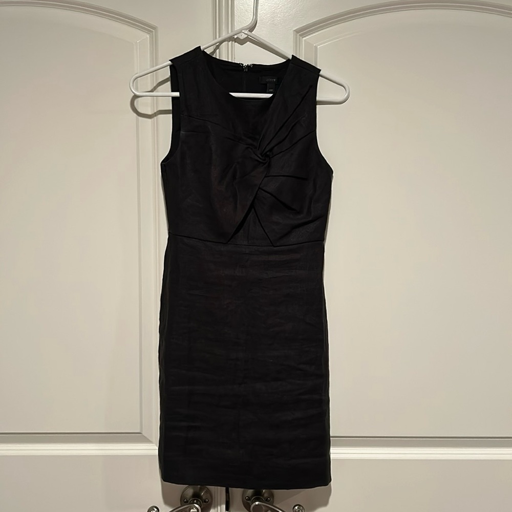 Dark grey linen dress